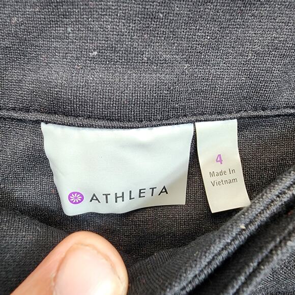 Athleta Womens Pants 4 Black Wide Leg Stretch Office Classic Comfort Capsule - Picture 3 of 15